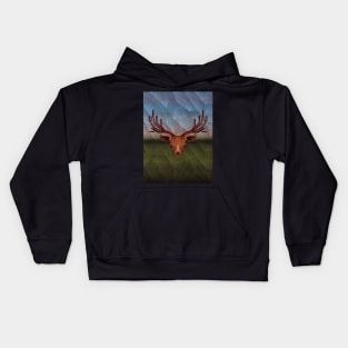 Geometric Deer Kids Hoodie